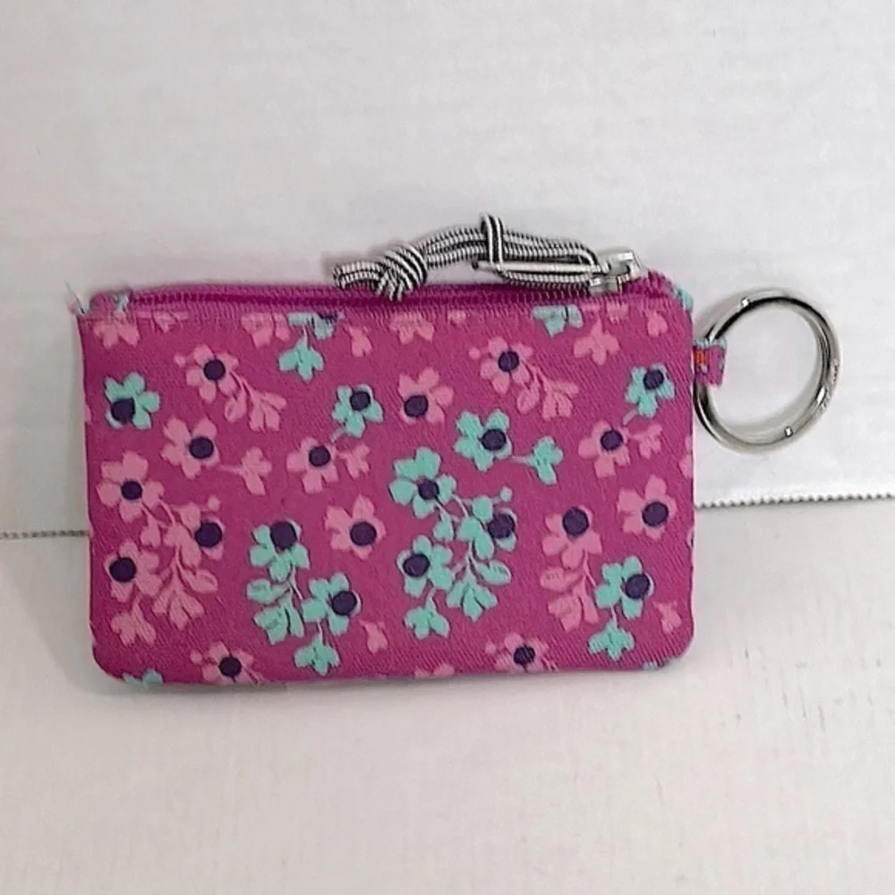 VERA BRADLEY ditsy dot zip upKeychain Pouch NWOT